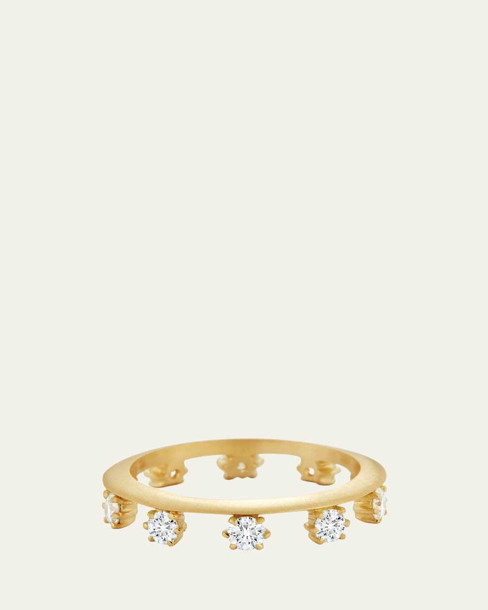18K Yellow Gold Hanging Kismet Band